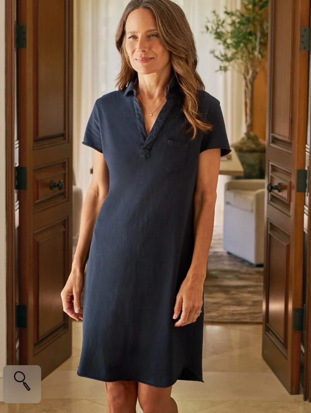 Frank & Eileen Lauren Polo Dress British Royal Navy Small